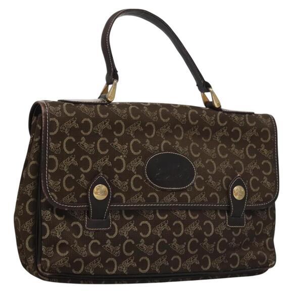 CELINE C Sulky Hand Bag Canvas Brown - Picture 1 of 16